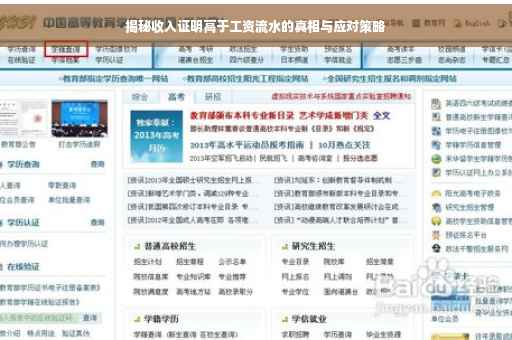 揭秘收入证明高于工资流水的真相与应对策略