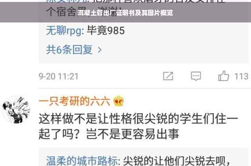 混凝土管出厂证明书及其图片概览