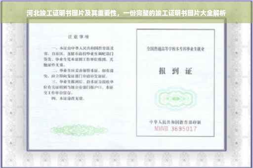 河北竣工证明书图片及其重要性，一份完整的竣工证明书图片大全解析