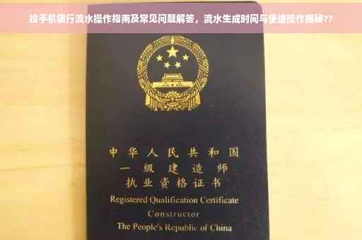 拉手机银行流水操作指南及常见问题解答，流水生成时间与便捷操作揭秘??