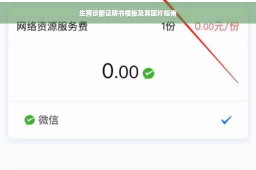 生育诊断证明书模板及其图片指南
