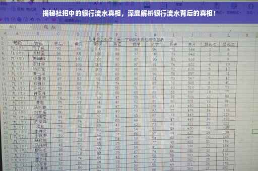 揭秘社招中的银行流水真相，深度解析银行流水背后的真相！