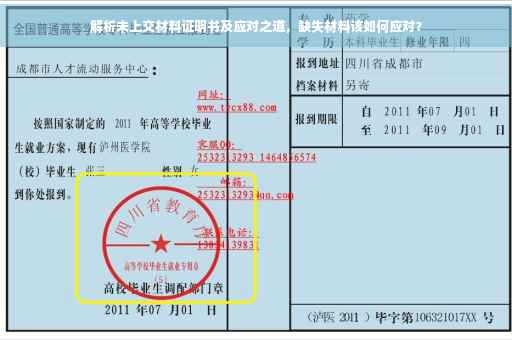 解析未上交材料证明书及应对之道，缺失材料该如何应对？