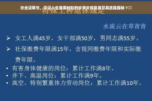 毕业证明书，见证人生重要时刻的珍贵文件及其开具流程揭秘 ?⚡️