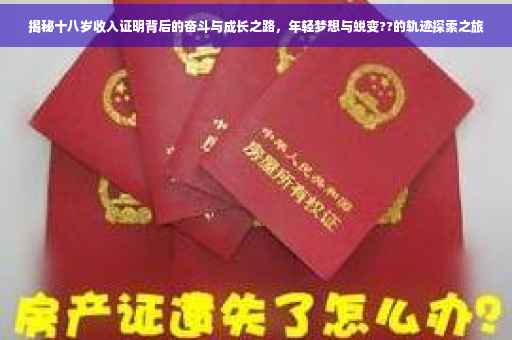 揭秘十八岁收入证明背后的奋斗与成长之路，年轻梦想与蜕变??的轨迹探索之旅