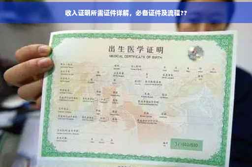 收入证明所需证件详解，必备证件及流程??