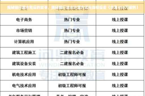 揭秘银行流水背后的故事，揭秘银行流水计算方式与真相探索（涉及450万案例）