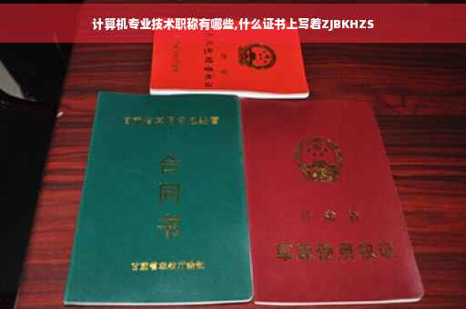 计算机专业技术职称有哪些,什么证书上写着ZJBKHZS