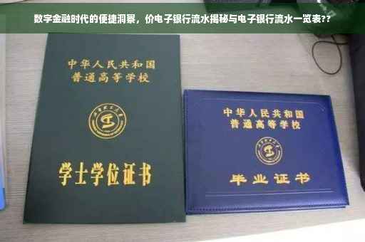 数字金融时代的便捷洞察，价电子银行流水揭秘与电子银行流水一览表??
