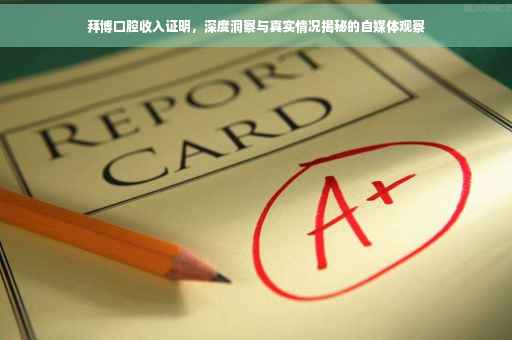 拜博口腔收入证明，深度洞察与真实情况揭秘的自媒体观察