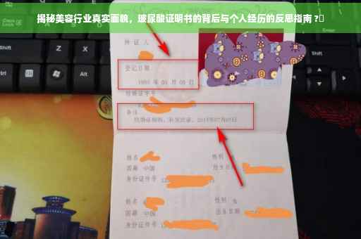 揭秘美容行业真实面貌，玻尿酸证明书的背后与个人经历的反思指南 ?✨