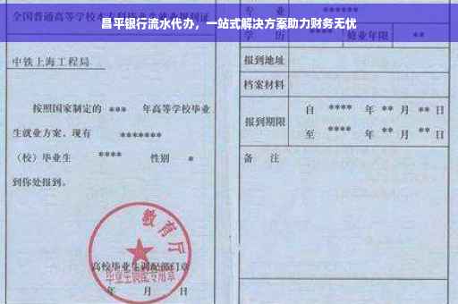 昌平银行流水代办，一站式解决方案助力财务无忧