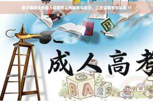 妻子揭秘丈夫收入证明背后的真相与启示，工资证明书写指南 ??