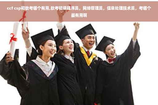 ccf csp和软考哪个有用,软考初级程序员，网络管理员，信息处理技术员，考哪个最有用啊