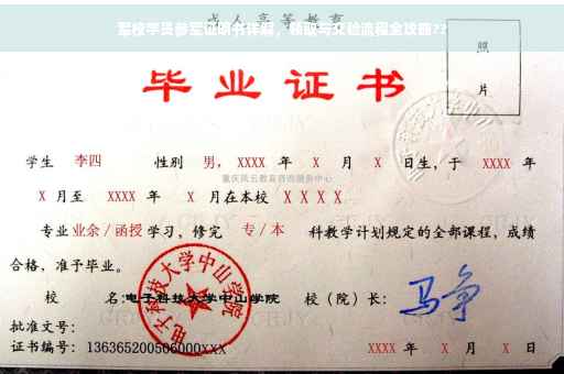 军校学员参军证明书详解，领取与交验流程全攻略??