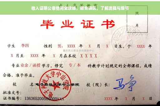 收入证明公章借用全攻略，避免误区，了解流程与细节