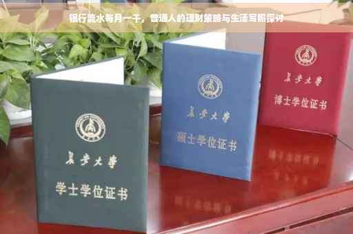 银行流水每月一千，普通人的理财策略与生活写照探讨