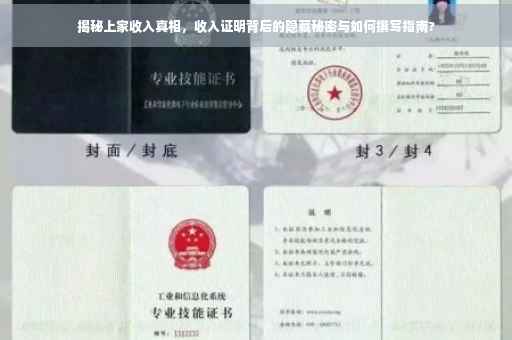 揭秘上家收入真相，收入证明背后的隐藏秘密与如何撰写指南?