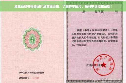 准生证明书模板图片及其重要性，了解样本图片，顺利申请准生证明！