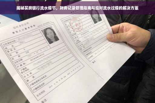 揭秘买房银行流水细节，财务记录管理指南与应对流水过细的解决方案