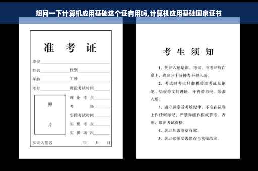 想问一下计算机应用基础这个证有用吗,计算机应用基础国家证书 想问一下计算机应用基础这个证有用吗,计算机应用基础国家证书
