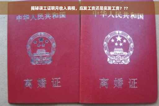 揭秘误工证明月收入真相，应发工资还是实发工资？??