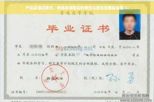 产品环保证明书，绿色承诺背后的责任与担当及模板应用 ?✨