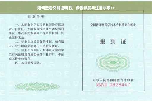 如何查看交易证明书，步骤详解与注意事项??