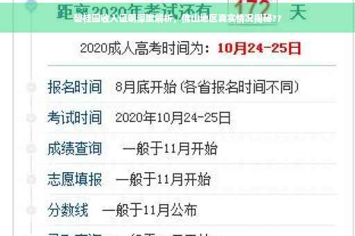 碧桂园收入证明深度解析，佛山地区真实情况揭秘??