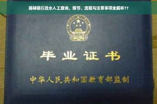 揭秘银行流水人工查询，细节、流程与注意事项全解析??
