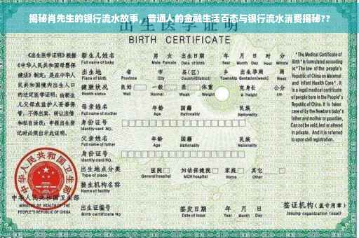 揭秘肖先生的银行流水故事，普通人的金融生活百态与银行流水消费揭秘??