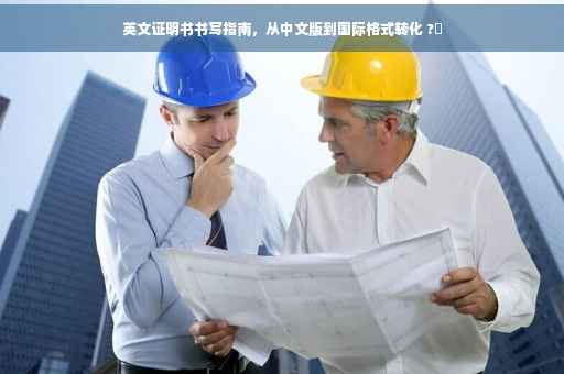 英文证明书书写指南，从中文版到国际格式转化 ?✨