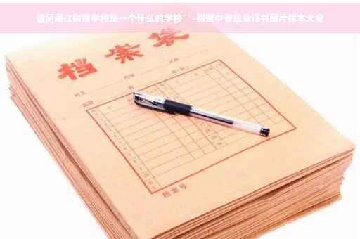 请问湛江财贸学校是一个什么的学校``-财贸中专毕业证书图片样本大全