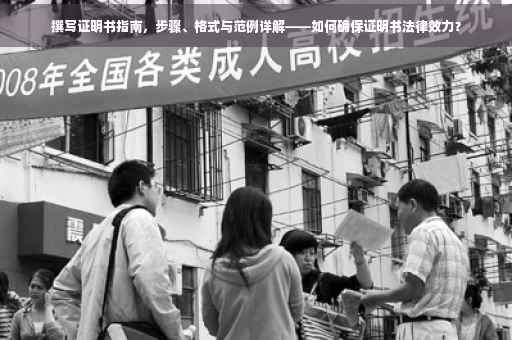 撰写证明书指南，步骤、格式与范例详解——如何确保证明书法律效力？