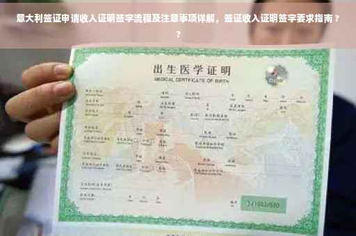 意大利签证申请收入证明签字流程及注意事项详解，签证收入证明签字要求指南 ??