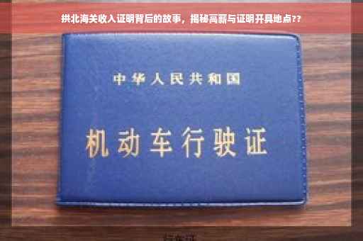 拱北海关收入证明背后的故事，揭秘高薪与证明开具地点??