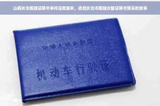 山西长治医院证明书事件深度解析，透视长治市医院诊断证明书背后的故事