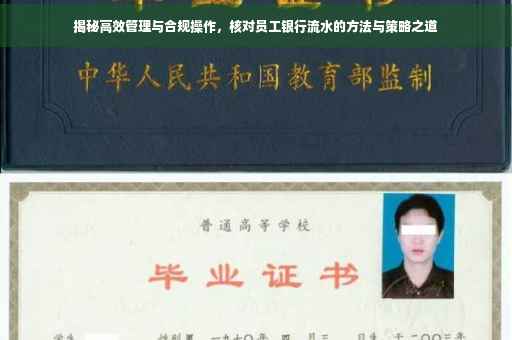 揭秘高效管理与合规操作，核对员工银行流水的方法与策略之道