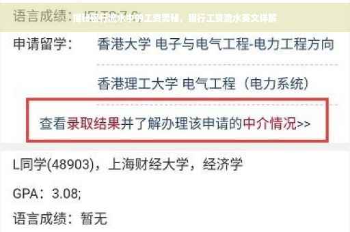 揭秘银行流水中的工资奥秘，银行工资流水英文详解
