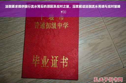 法院要求提供银行流水背后的原因及应对之策，深度解读法院流水用途与应对策略 ?⚡️