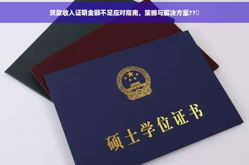 贷款收入证明金额不足应对指南，策略与解决方案??✨
