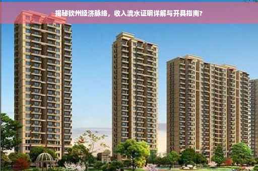 揭秘钦州经济脉络，收入流水证明详解与开具指南?