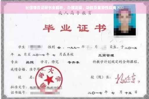社保增员证明书全解析，办理流程、功能及重要性指南 ?⚡️