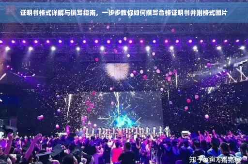 证明书格式详解与撰写指南，一步步教你如何撰写合格证明书并附格式图片
