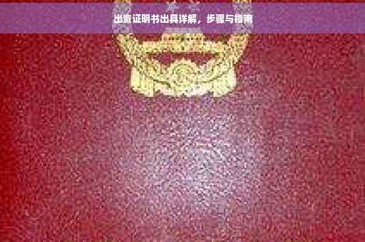 出资证明书出具详解，步骤与指南