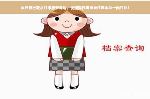 夏邑银行流水打印服务详解，便捷操作与重要注意事项一网打尽！
