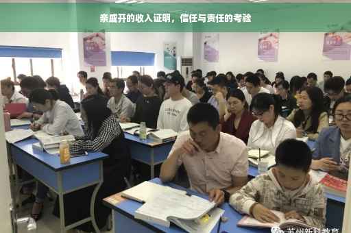 亲戚开的收入证明，信任与责任的考验