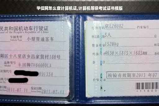 学信网怎么查计算机证,计算机等级考试证书模版
