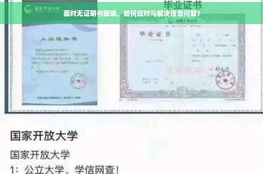 面对无证明书困境，如何应对与解决违章问题？