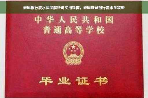 泰国银行流水深度解析与实用指南，泰国签证银行流水全攻略